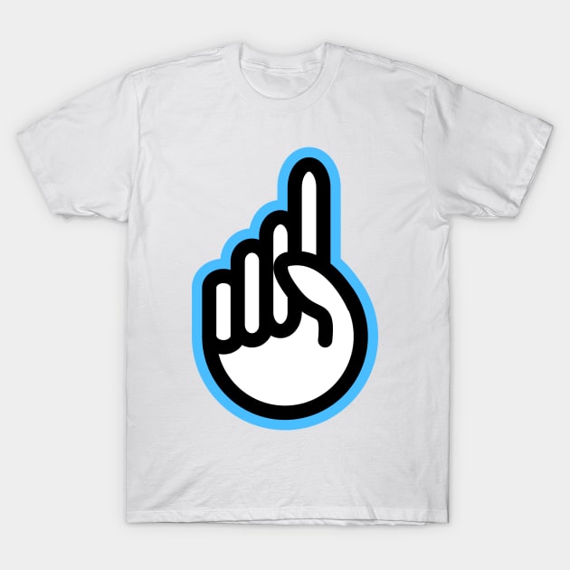 Hand gesture - one finger T-Shirt by stephenignacio